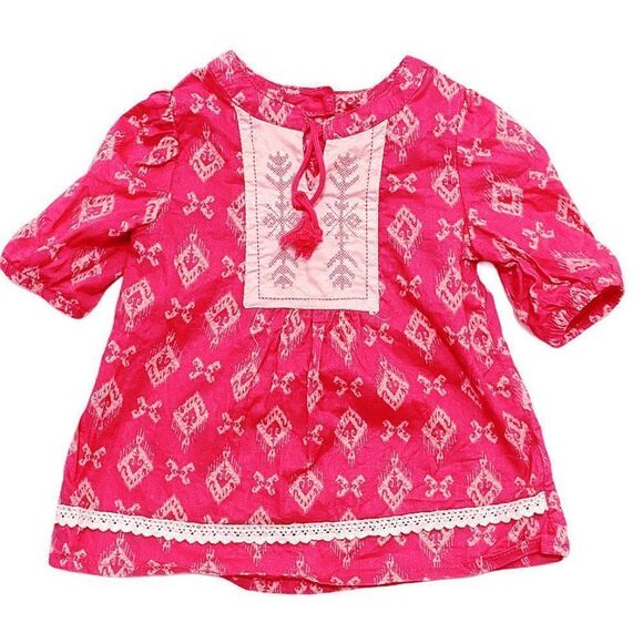 ACKERMANS Baby Fuschia Pink Boho Tunic Dress - Picture 1 of 4